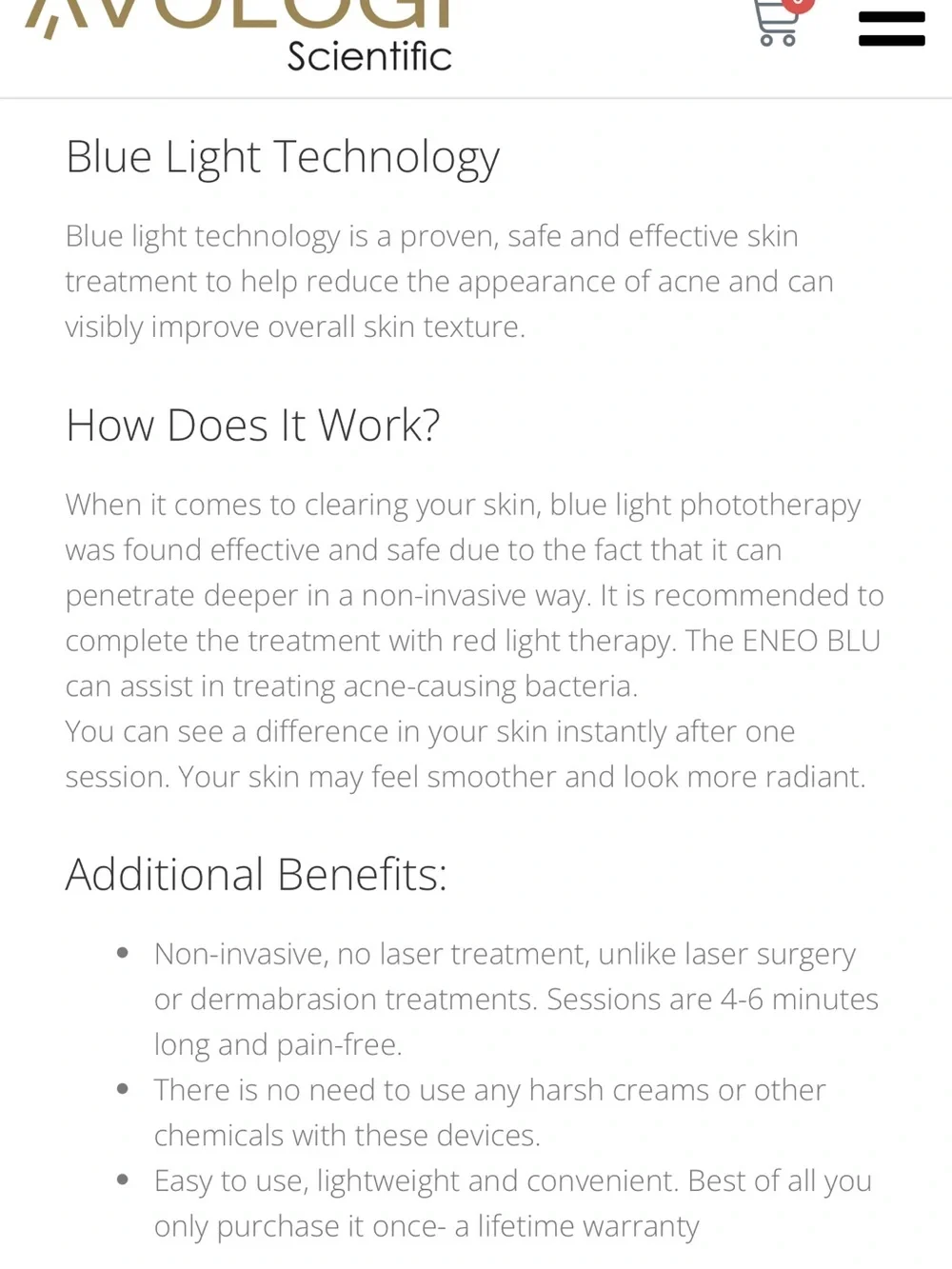 ENEO BLU Blue Facial Rejuvenation Device